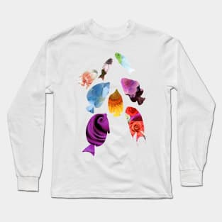 Flower Fish Long Sleeve T-Shirt